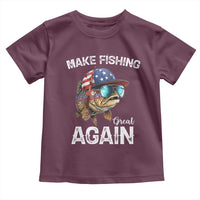 Funny Make Fishing Great Again Toddler T Shirt Bass Fishing - Wonder Print Shop