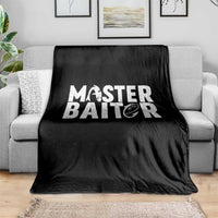 Funny Master Baiter Throw Blanket Fishing Fisherman Adult Jokes Father's Day - Wonder Print Shop