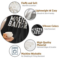 Funny Master Baiter Throw Blanket Fishing Fisherman Adult Jokes Father's Day - Wonder Print Shop