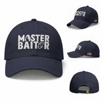 Funny Master Baiter Baseball Cap Fishing Fisherman Adult Jokes Father's Day