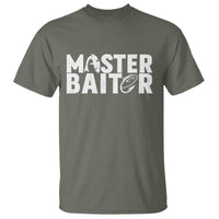 Funny Master Baiter T Shirt Fishing Fisherman Adult Jokes Father's Day - Wonder Print Shop