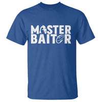 Funny Master Baiter T Shirt Fishing Fisherman Adult Jokes Father's Day - Wonder Print Shop
