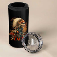 Indian American Rider 4 in 1 Can Cooler Tumbler Respect The Native Chief Native American Motorcycle - Wonder Print Shop