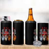 Native American Indigenous Women MMIW Red Hand Indian 4 in 1 Can Cooler Tumbler - Wonder Print Shop