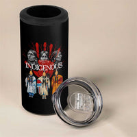Native American Indigenous Women MMIW Red Hand Indian 4 in 1 Can Cooler Tumbler - Wonder Print Shop