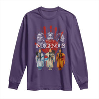 Native American Indigenous Women MMIW Red Hand Indian Long Sleeve Shirt - Wonder Print Shop