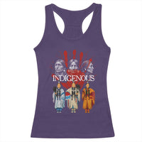 Native American Indigenous Women MMIW Red Hand Indian Racerback Tank Top - Wonder Print Shop