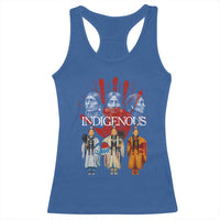 Native American Indigenous Women MMIW Red Hand Indian Racerback Tank Top - Wonder Print Shop