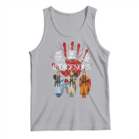 Native American Indigenous Women MMIW Red Hand Indian Tank Top - Wonder Print Shop