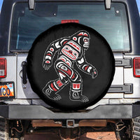 Bigfoot Native American Northwest Coast Art Spare Tire Cover - Wonder Print Shop