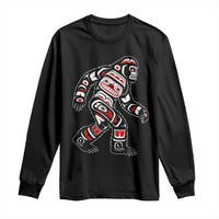Bigfoot Native American Northwest Coast Art Long Sleeve Shirt - Wonder Print Shop