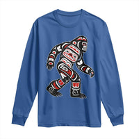 Bigfoot Native American Northwest Coast Art Long Sleeve Shirt - Wonder Print Shop