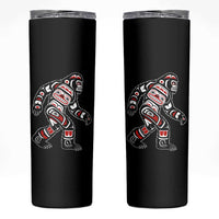 Bigfoot Native American Northwest Coast Art Skinny Tumbler - Wonder Print Shop