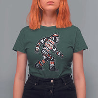 Bigfoot Native American Northwest Coast Art T Shirt For Women - Wonder Print Shop