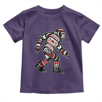 Bigfoot Native American Northwest Coast Art Toddler T Shirt - Wonder Print Shop