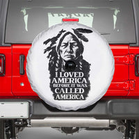 Sitting Bull Spare Tire Cover I Loved America Before It Was Called America Native American Chief - Wonder Print Shop
