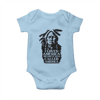 Sitting Bull Baby Onesie I Loved America Before It Was Called America Native American Chief - Wonder Print Shop