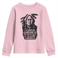 Sitting Bull Youth Sweatshirt I Loved America Before It Was Called America Native American Chief - Wonder Print Shop