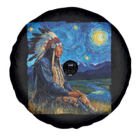 Native American Indian Van Goghs Starry Night Spare Tire Cover - Wonder Print Shop