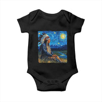 Native American Indian Van Goghs Starry Night Baby Onesie - Wonder Print Shop