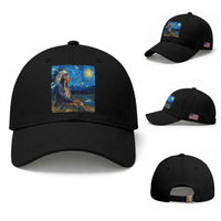 Native American Indian Van Goghs Starry Night Baseball Cap