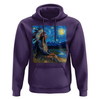 Native American Indian Van Goghs Starry Night Hoodie - Wonder Print Shop