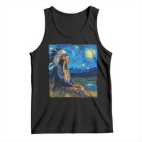 Native American Indian Van Goghs Starry Night Tank Top - Wonder Print Shop