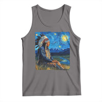 Native American Indian Van Goghs Starry Night Tank Top - Wonder Print Shop