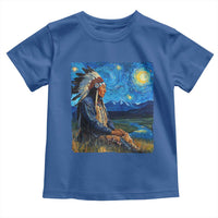 Native American Indian Van Goghs Starry Night Toddler T Shirt - Wonder Print Shop
