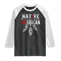 I Am Native American Raglan Shirt Indigenous Pride Vintage Dreamcatcher Arrow - Wonder Print Shop