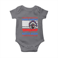 Make America Native Again Baby Onesie Native Indian Pride USA Flag - Wonder Print Shop