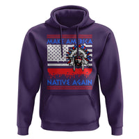Make America Native Again Hoodie Native Indian Pride USA Flag - Wonder Print Shop