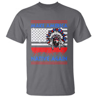 Make America Native Again T Shirt Native Indian Pride USA Flag - Wonder Print Shop