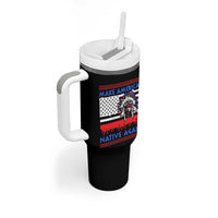 Make America Native Again Tumbler With Handle Native Indian Pride USA Flag - Wonder Print Shop