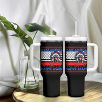 Make America Native Again Tumbler With Handle Native Indian Pride USA Flag - Wonder Print Shop