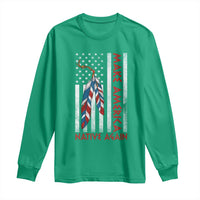 Make America Native Again Long Sleeve Shirt Indigenous Peoples Day USA Flag - Wonder Print Shop