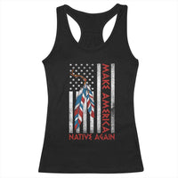 Make America Native Again Racerback Tank Top Indigenous Peoples Day USA Flag - Wonder Print Shop