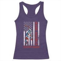 Make America Native Again Racerback Tank Top Indigenous Peoples Day USA Flag - Wonder Print Shop