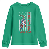 Make America Native Again Youth Sweatshirt Indigenous Peoples Day USA Flag - Wonder Print Shop