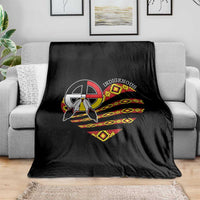 Indigenous Pride Native American Medicine Wheel Throw Blanket - Wonder Print Shop