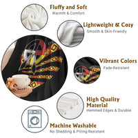 Indigenous Pride Native American Medicine Wheel Throw Blanket - Wonder Print Shop