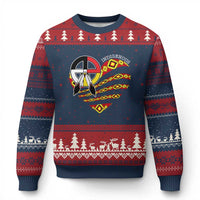 Indigenous Pride Native American Medicine Wheel Ugly Christmas Sweater - Wonder Print Shop