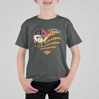 Indigenous Pride Native American Medicine Wheel T Shirt For Kid - Wonder Print Shop