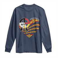 Indigenous Pride Native American Medicine Wheel Long Sleeve Shirt - Wonder Print Shop