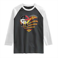 Indigenous Pride Native American Medicine Wheel Raglan Shirt - Wonder Print Shop