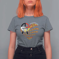 Indigenous Pride Native American Medicine Wheel T Shirt For Women - Wonder Print Shop