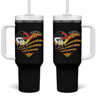 Indigenous Pride Native American Medicine Wheel Tumbler With Handle - Wonder Print Shop