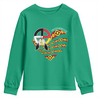 Indigenous Pride Native American Medicine Wheel Youth Sweatshirt - Wonder Print Shop