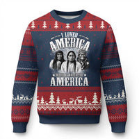 I Loved America Before It Was Called America Ugly Christmas Sweater Native American - Wonder Print Shop