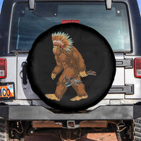 Funny Bigfoot American Indian Native Sasquatch Tomahawk Spare Tire Cover - Wonder Print Shop